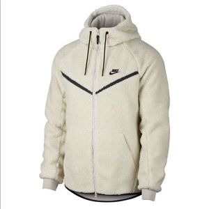 Nike Sherpa Full Zip-Up Windrunner Jacket